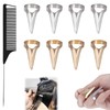 9PCS Hair Parting Ring Simple and Convenient Stitch Braid Finger