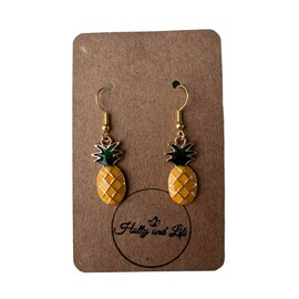 Pineapple Earrings, Pineapples Earrings, Fruit Earrings, Pineapple Hooks, Pineapples Earrings, Pineapple Drop And Dangle