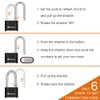 disecu® Heavy Duty Long Shackle 4 Digit Combination Lock Outdoor