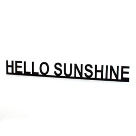 Rustic Charm HELLO SUNSHINE Door Topper | Shelf, Wall or Picture Frame Decor | Home Sign Gift | Living Room Wall Art | Kitchen Plaque.