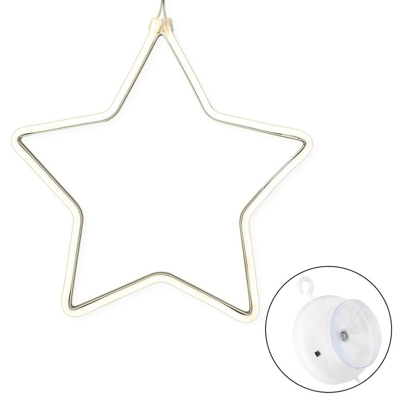 Ideen mit Herz LED Hanging Star | White | Winter