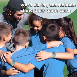 CEMOTY Gymnastics Bracelets for Girls,Gymnastics Stuff for Teen Girls,Initial Charm Jewelry for Teams Sport Ballerina Girls Birthday Christmas Stuff-Blue Gymnastics Bracelets