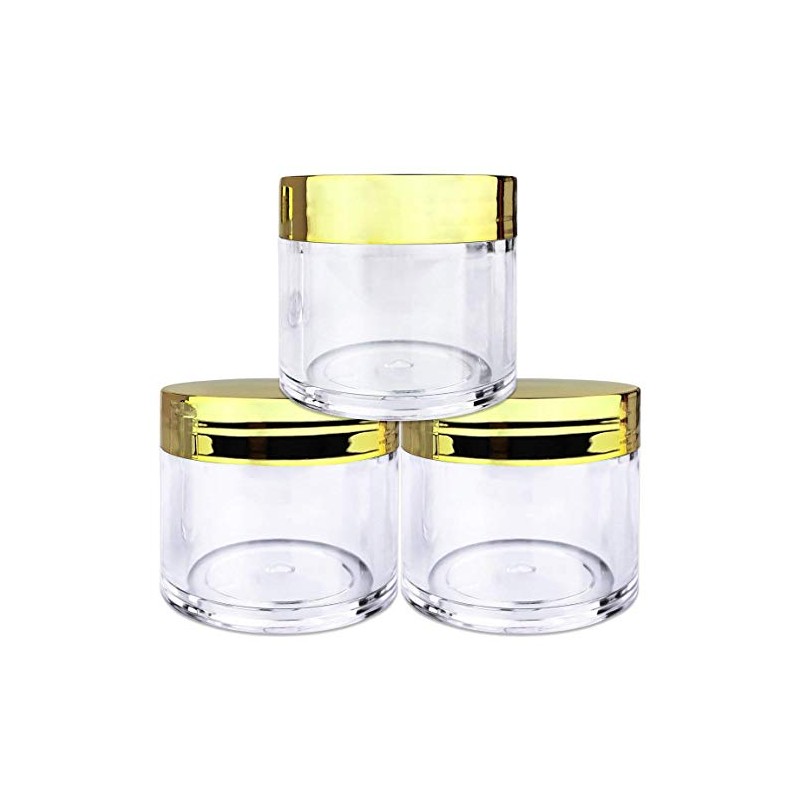 Beauticom Clear 1 oz Plastic Jar (Quantity: 3 Pieces a