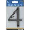 Distinctions 843244 House Number 4, Bronze Zinc Flush Mount Address