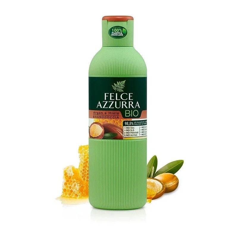 Shampoo Corporal Orgánico Hecho En Italia Unisex Argan Miel
