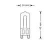 OSRAM Halogen-pin-Base / HALOPIN / G9-Socket / dimmable / 20