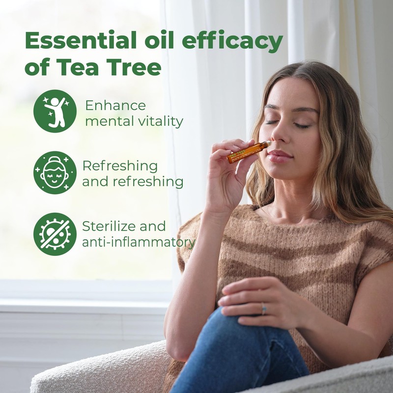TOMSEM Australian Tea Tree Oil Roll On - Premium Therapeutic