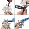 ZSHJGJR 21-in-1 Snowflake Multi-Function Archery Tool Bow Archery Arrow Repair