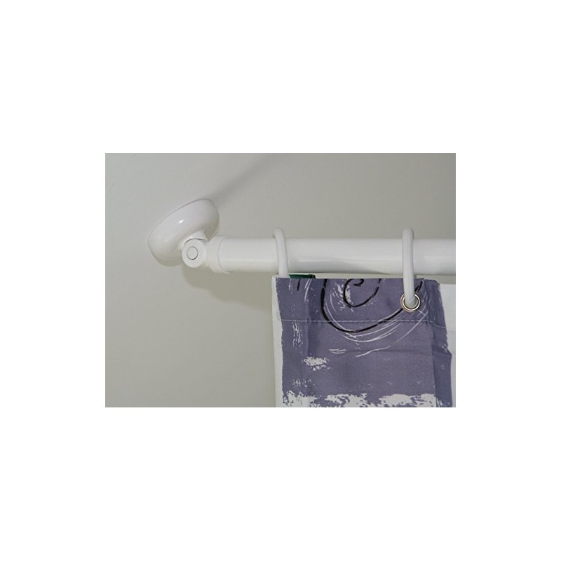 White sloping wall adapter Oblique WANDHA Switch ø28 Shower Curtain