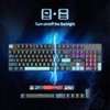 surmen Full Size Creamy Keyboard with Number Pad, 104 Keys