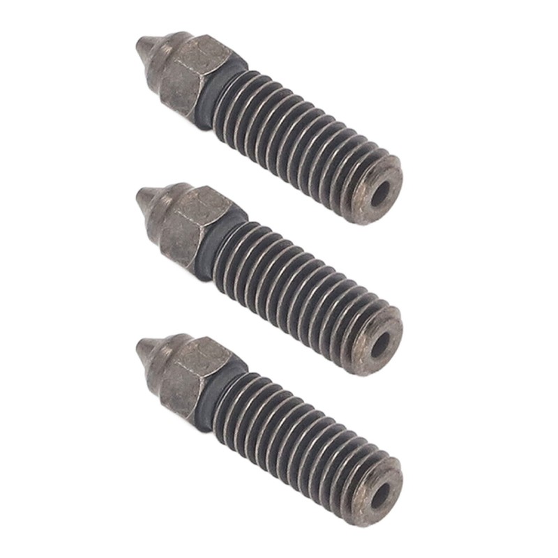 3PCS Hardened Steel Nozzles High Flow Nozzle Kit 3D Printer