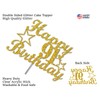 91 Birthday Cake Topper Gold Glitter, 91st Party Decoration Ideas,