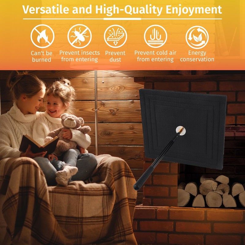 avvkfcmn Square Chimney Flue Plug for 16" x 16" –