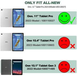 JKhandy Case for Onn. 11" Tablet Pro (2023 Model:100110027) - Folio PU Leather Stand Cover with Pencil Holder, Almond Blossom