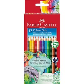 Faber-Castell Faber-Castell 112412 - Farbstifte Colour GRIP, 12er Kartonetui