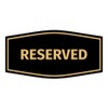 Signs ByLITA Fancy Reserved Sign with Adhesive Tape, Mounts On