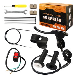 RETEPIF Mini Bike Brake Clutch Lever and Mini Bike Throttle Assembly Kit for Coleman CC100X CT100U Baja Doodlebug DB30 Motovox MBX11 MBX10 Monster Moto Predator 79 100cc 97cc Parts 22mm 7/8 Handlebars