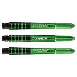 WINMAU Prism Force Green Medium Polycarbonate Dart Stems - 1 Set per Pack (3 Shafts Total)