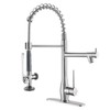 GIMILI Kitchen Faucet with Pull Down Sprayer Single Handle High