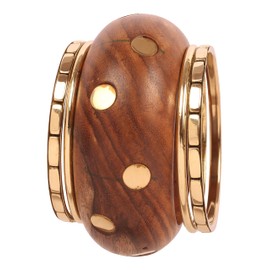 Touchstone Pearl Bangle Collection Exclusive Indian Bollywood Studded Yellow Rhinestone Faux Pearl Designer Jewelry Bangle Bracelets Set of 8 Antique Gold Tone for Women, Cotton