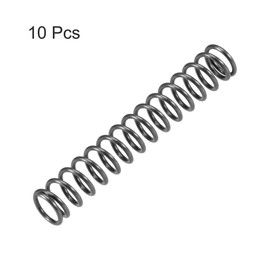 sourcing map Compressed Spring,8mm OD, 1mm Wire Size, 32.5mm Compressed Length, 50mm Free Length,35.3N Load Capacity - 65Mn,10pcs