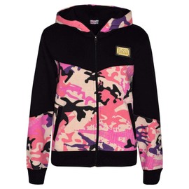 A2Z 4 Kids Boys Girls Cotton Tracksuit Fleece - T.S Camo 602 Baby Pink 11-12