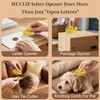 Muclip 8 Pack Letter Opener with Magnetic Stickers - Hidden