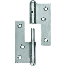 Connex Door Screw-On Hinges - 160 mm - Right - Galvanised / Screw-On Hinge / Door Hinge / Door Hinge / Door Hinge / Door Fitting / DYB2006591