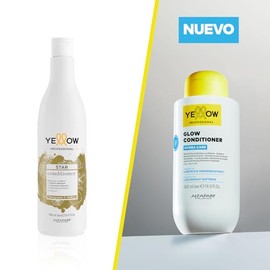 "YELLOW PROFESSIONAL HYDRA CARE GLOW CONDITIONER 500 ml Acondicionador iluminador hidratante para todo tipo de cabello POTENCIADO CON LUMITECH & TAMAR