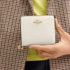 Coach NWT Coach Patent Leather Snap Small Wallet CW790 Gold/Pearl