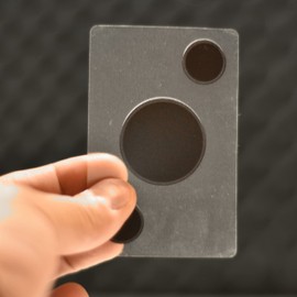 Sway Baraja 100% de plástico Transparente (Negro)