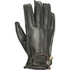 By Design Efficiency Vintage Cafe Racer Leather Black Gloves With