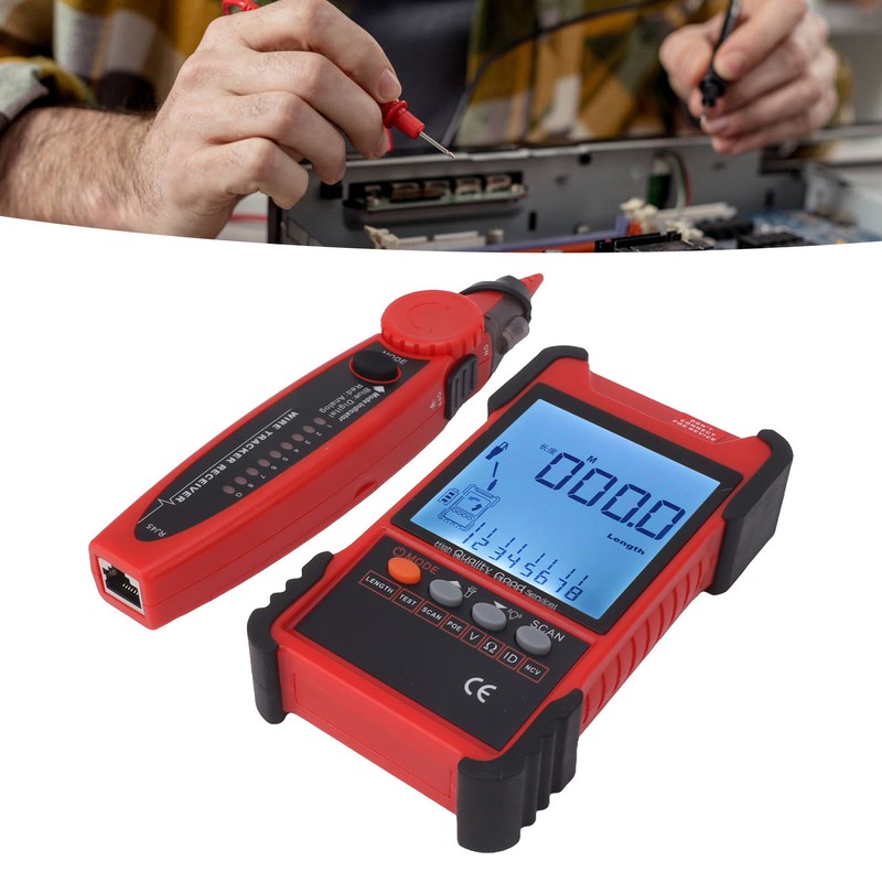 ET616 Network Cable Tester Multimeter Multifunctional Line Finder with LCD