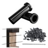 Muzata 100 Pack 1/8" Black Cable Railing Protector Sleeves T316