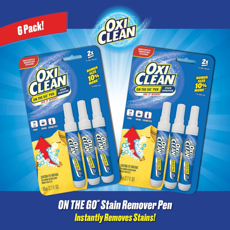OxiClean On The Go Stain Remover Pen for Clothes, Portable
