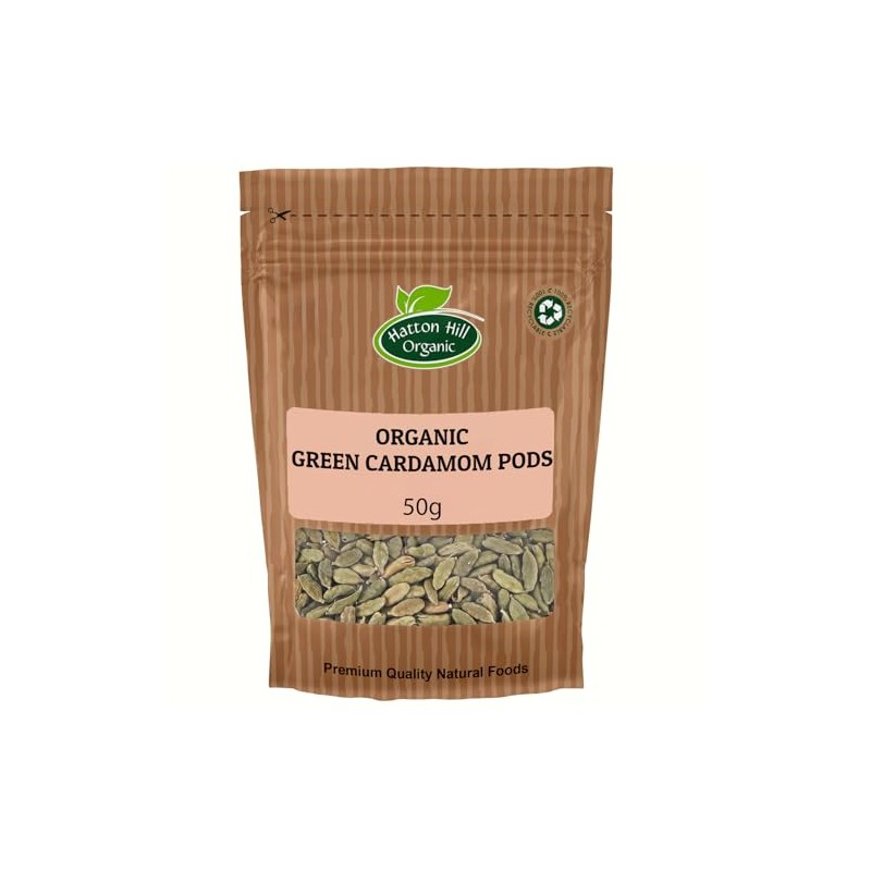 Organic Green Cardamom Pods 50g by Hatton Hill Organic |