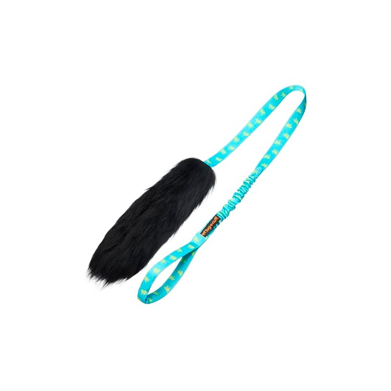Tug-E-Nuff Sheepskin Bungee Chaser Tug | Durable Dog Tug Toy