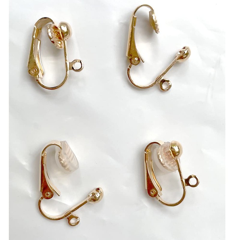 Gzingen Clip-on Earring Converters with Silicon Earring Pads, 40 Pieces