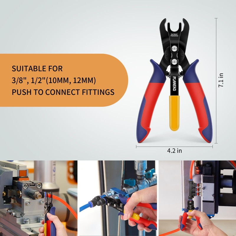 PLANEKO Push to Connect Fitting Air Hose Removal Tool for
