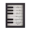 Wisechoice Musical Quotes Wall Decor with When Words Fail Music