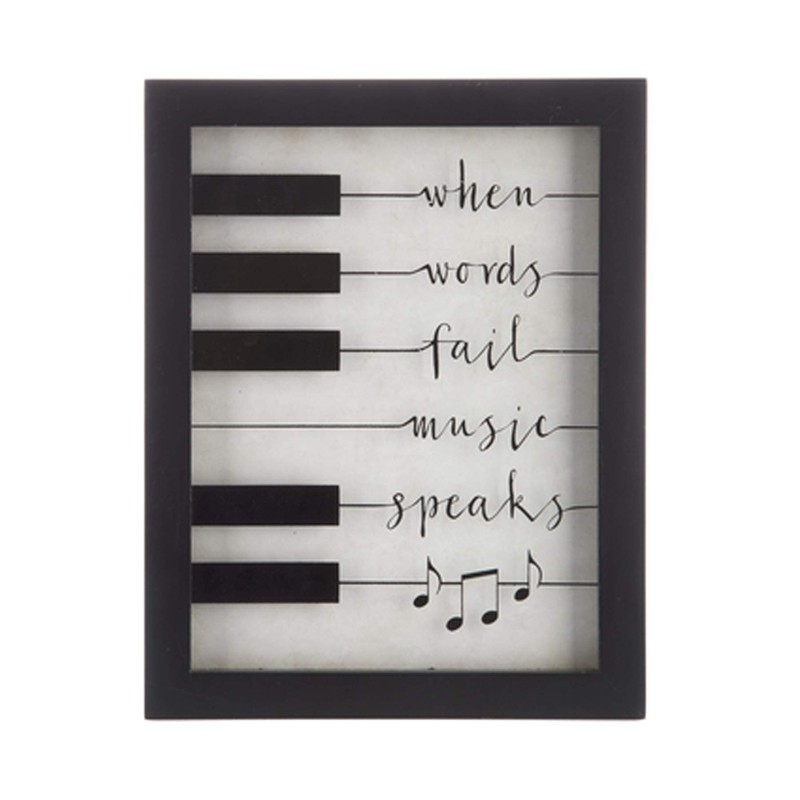 Wisechoice Musical Quotes Wall Decor with When Words Fail Music
