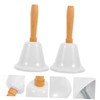 Levemolo 2pcs Metal Handbell Jingle Bells Ring Bell for Restaurant