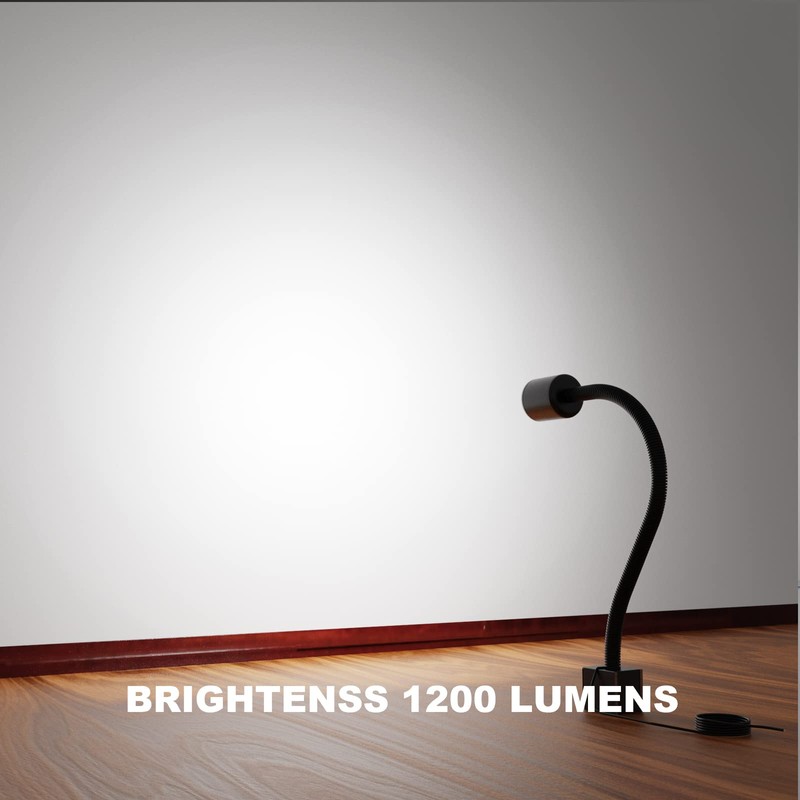 LED Machine Light with Strong Magnetic Base and Flexible Gooseneck