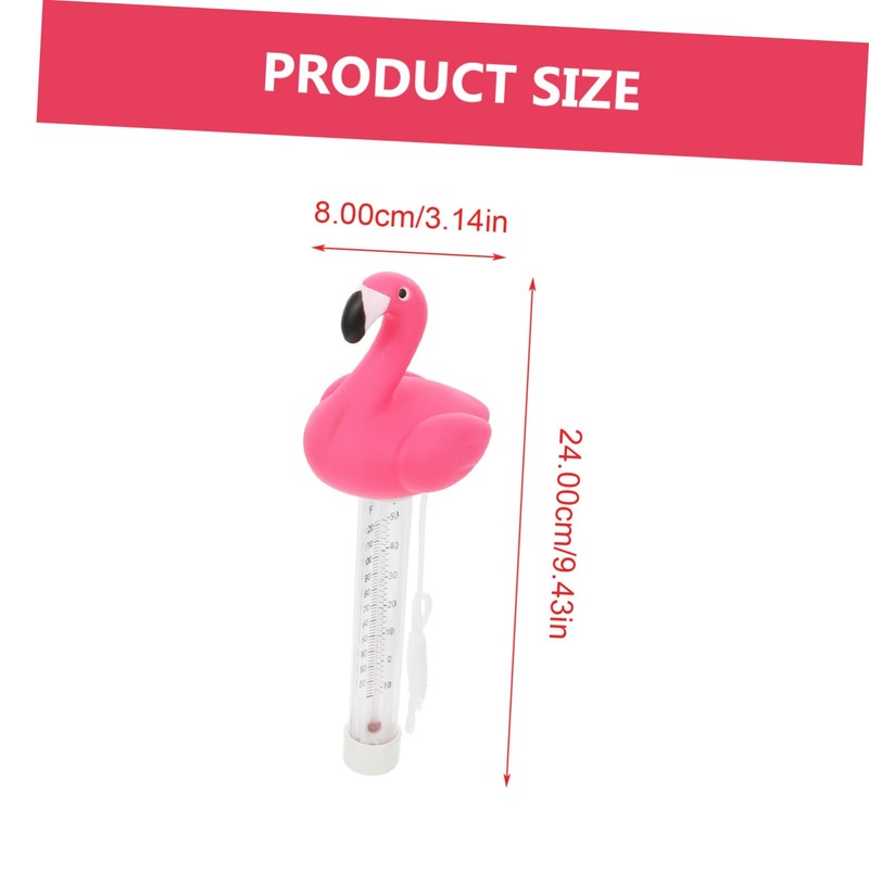 BESPORTBLE 2 Pcs Flamingo Floating Pool Thermometer Digital Thermometer Fahrenheit