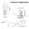 Wuluretoos Himalayan Salt Lamp Cord, Christmas Bulb,Salt Lamp Cord with