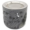 Indian Soapstone Incense Burner with Stainless Steel Strainer and Metal