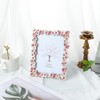 SWTHONY 5x7 Pink Floral Picture Frame Unique Memorial Photo Frame