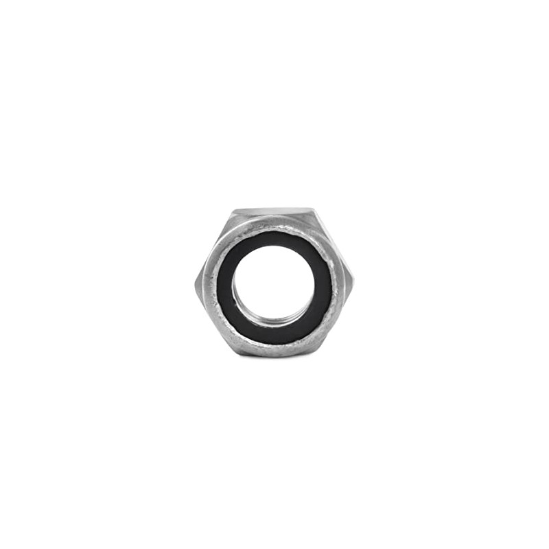 M5 Nyloc Steel Nuts (BZP), Self Locking Nuts with Nylon