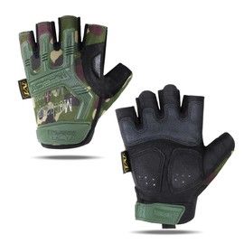 Cycling Gloves for Men - Fingerless Mountain Bike Gloves Anti Slip Half Finger Bicycle Gloves for MTB Driving Riding Racing