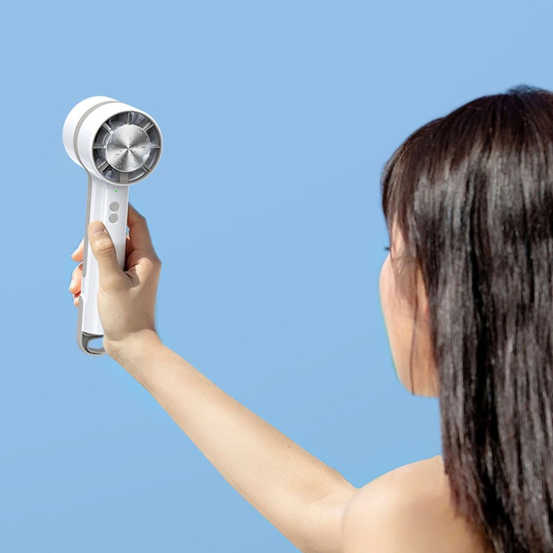 Handheld Cooling Fan USB Rechargeable Semiconductor Refrigeration Hand Fan with